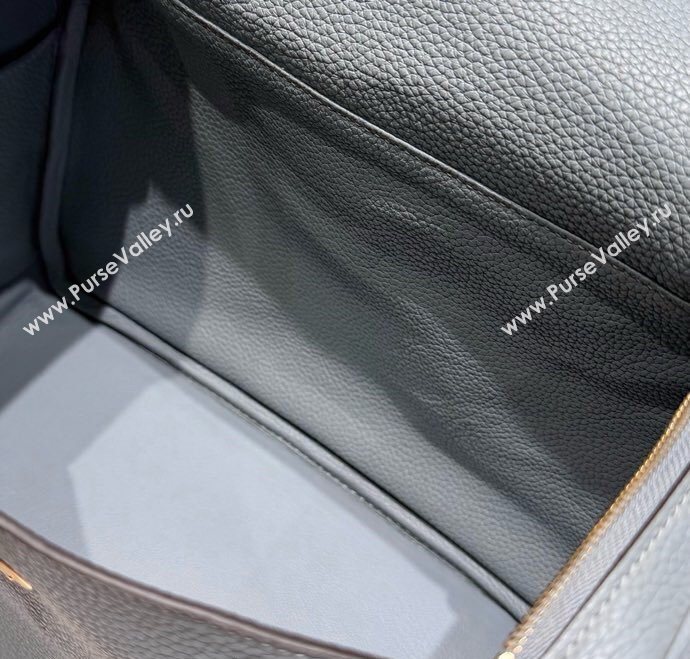 Hermes Lindy Bag 26cm in Clemence Leather Linen Blue/Gold 2025 (Half Handmade) (FLB-251125040)