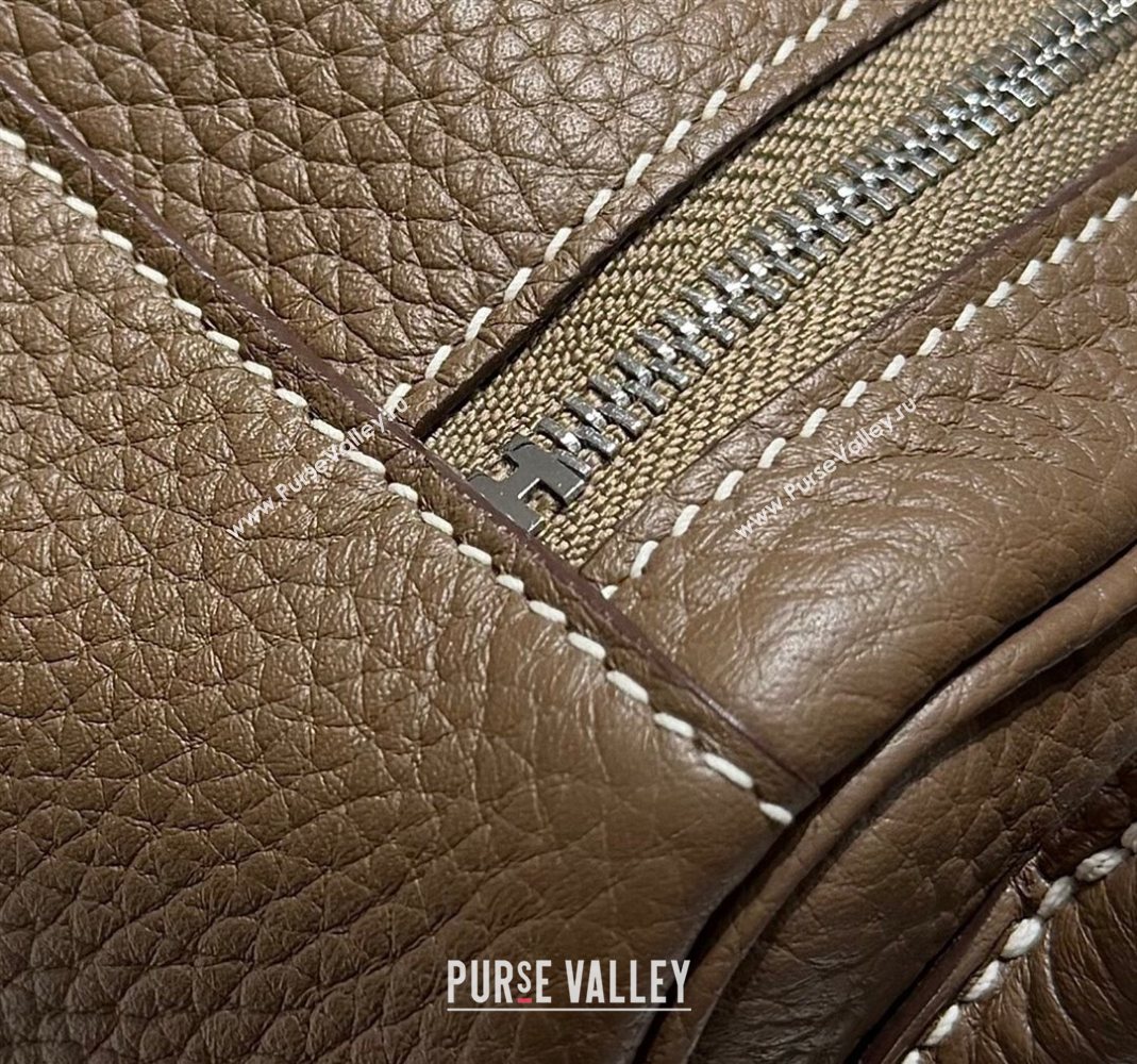 Hermes Lindy Bag 26cm in Clemence Leather Elephant Grey/Silver 2025 (Half Handmade) (FLB-251125047)