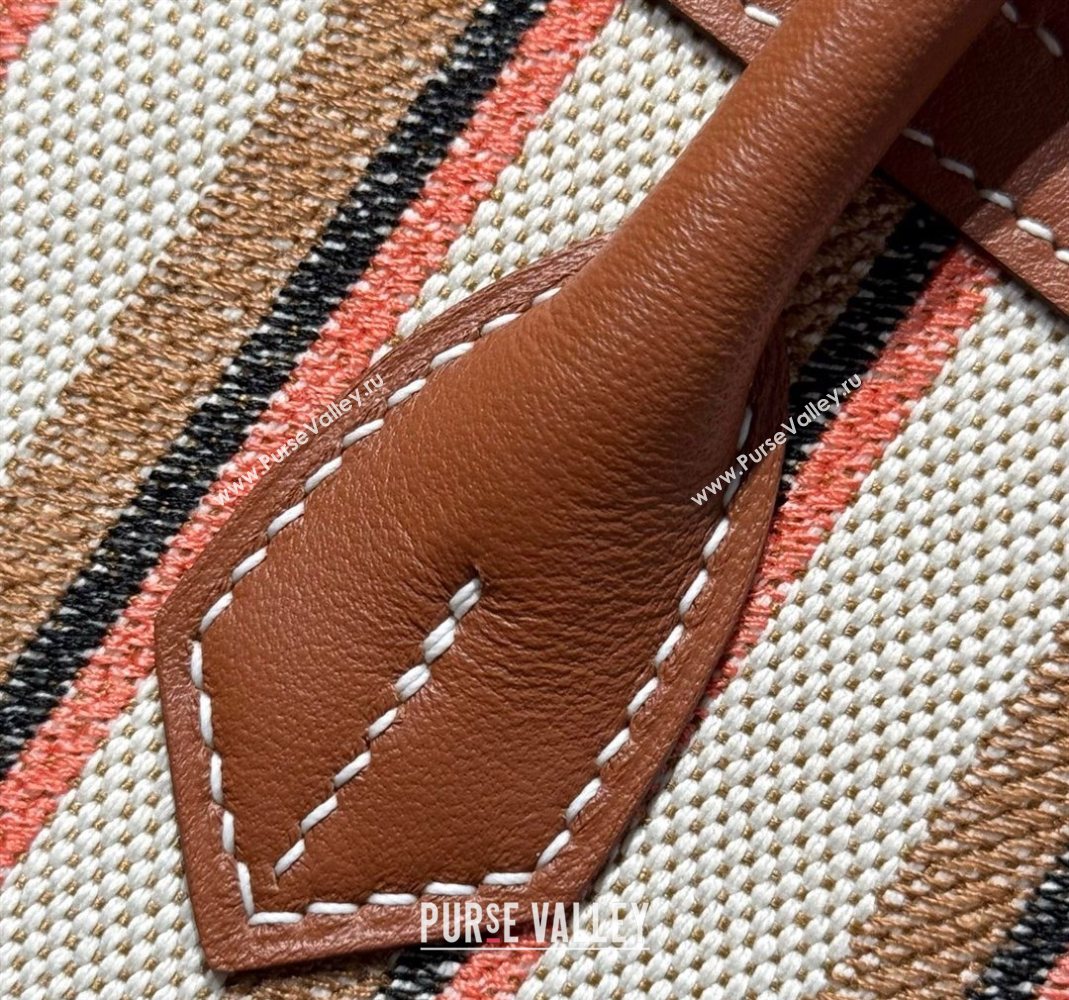 Hermes Mini Shoulder Birkin Bag 29cm in Canvas and Calfskin Leather Mocha Brown 2 2025 (Half Handmade) (FLB-251125032)