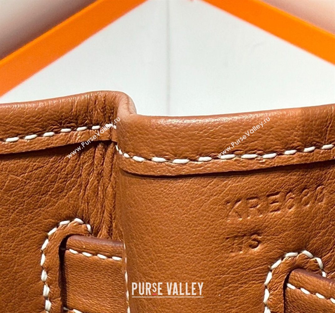 Hermes Mini Shoulder Birkin Bag 29cm in Canvas and Calfskin Leather Mocha Brown 2 2025 (Half Handmade) (FLB-251125032)