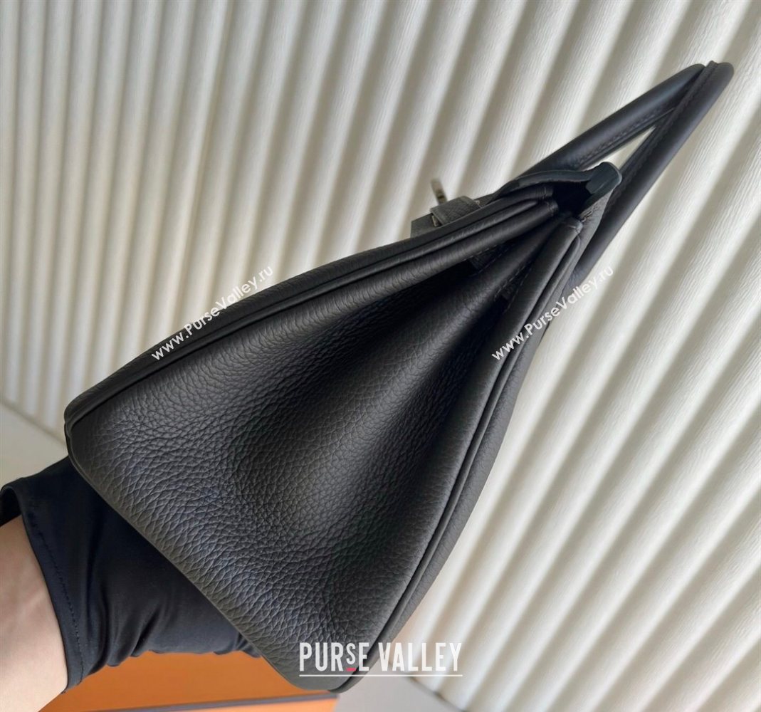Hermes Birkin 25 Bag in Togo Calfskin Leather Graphite Grey 2025 (Full Handmade) (XY-251125054)