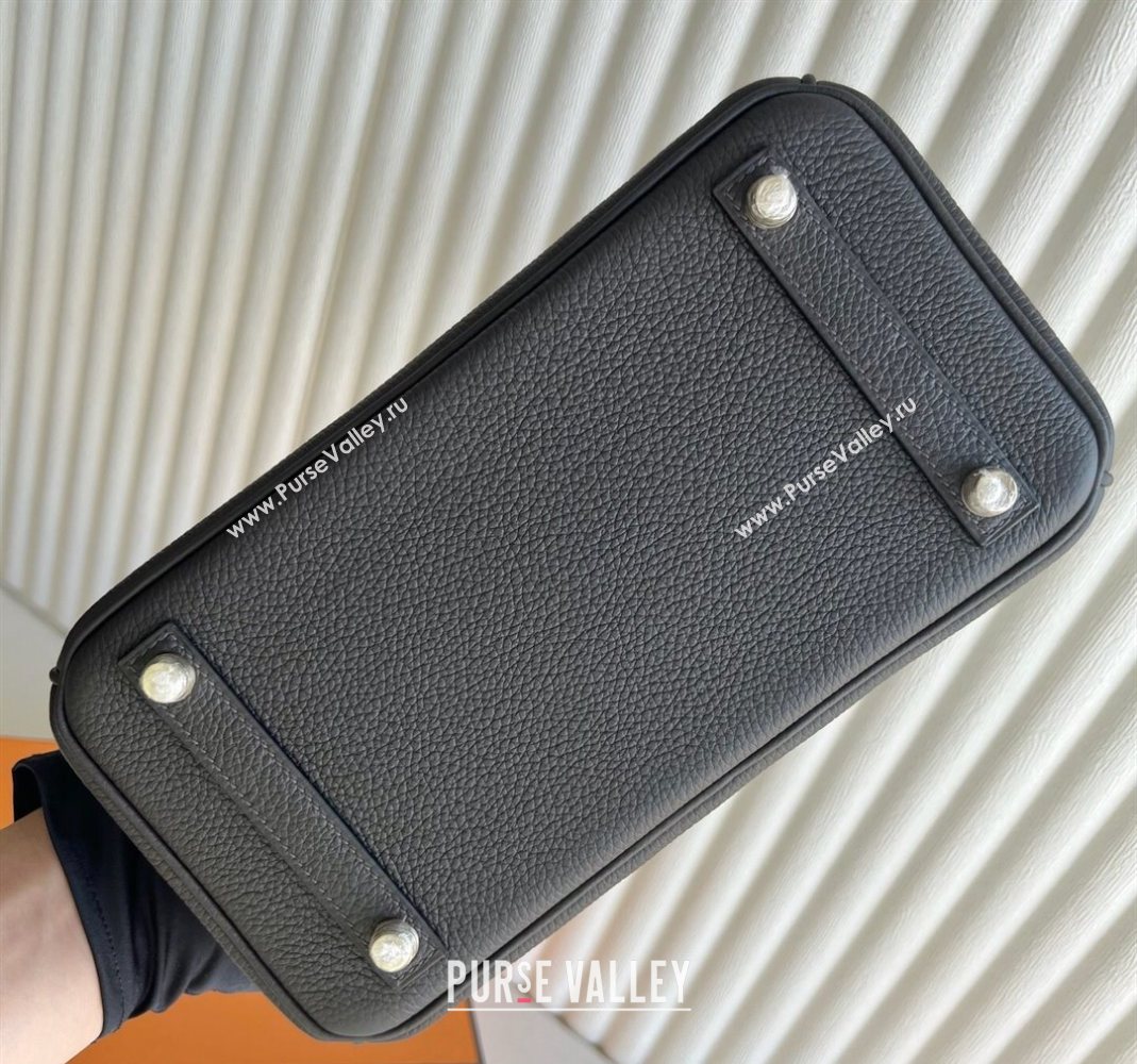 Hermes Birkin 25 Bag in Togo Calfskin Leather Graphite Grey 2025 (Full Handmade) (XY-251125054)