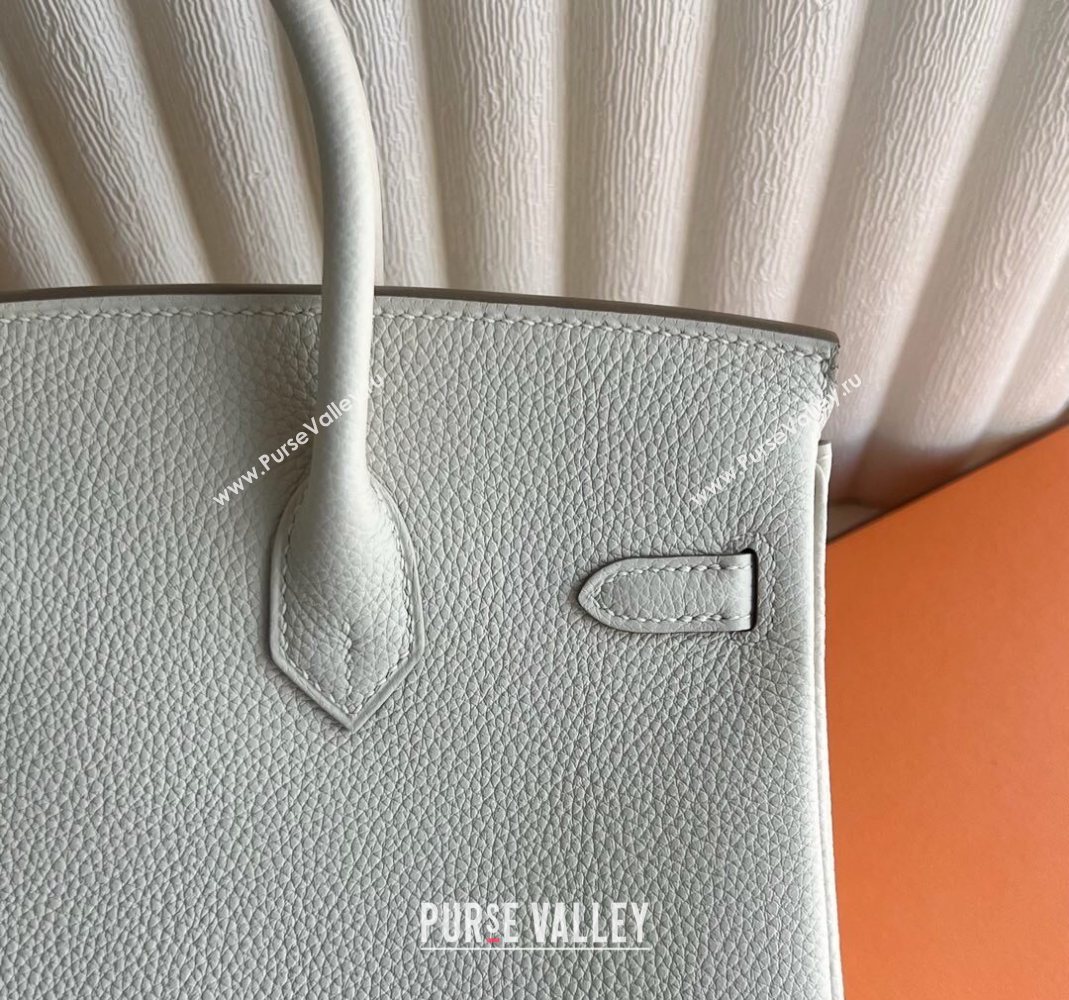 Hermes Birkin 25 Bag in Togo Calfskin Leather Cream White/Gold 2025 (Full Handmade) (XY-251125057)