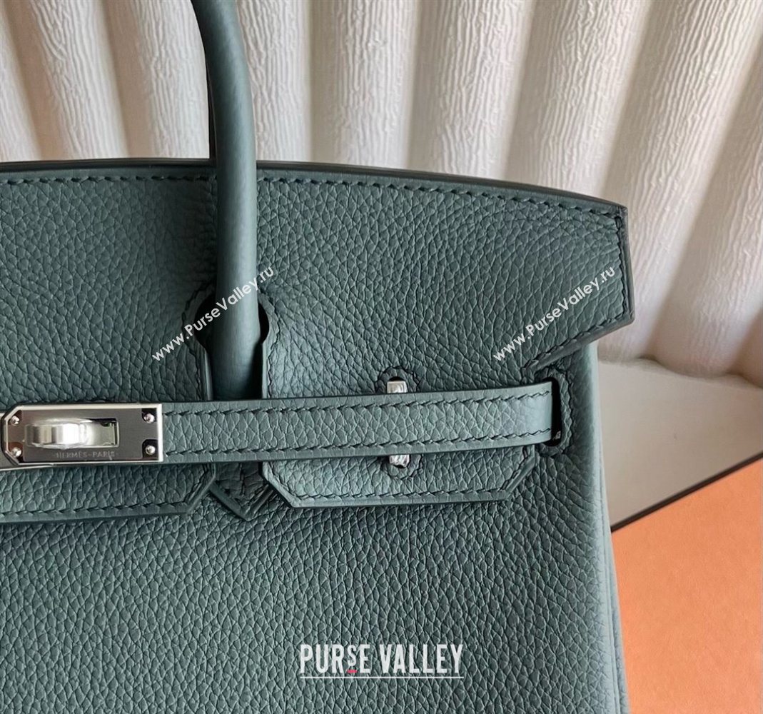 Hermes Birkin 25 Bag in Togo Calfskin Leather Almond Green 2025 (Full Handmade) (XY-251125059)