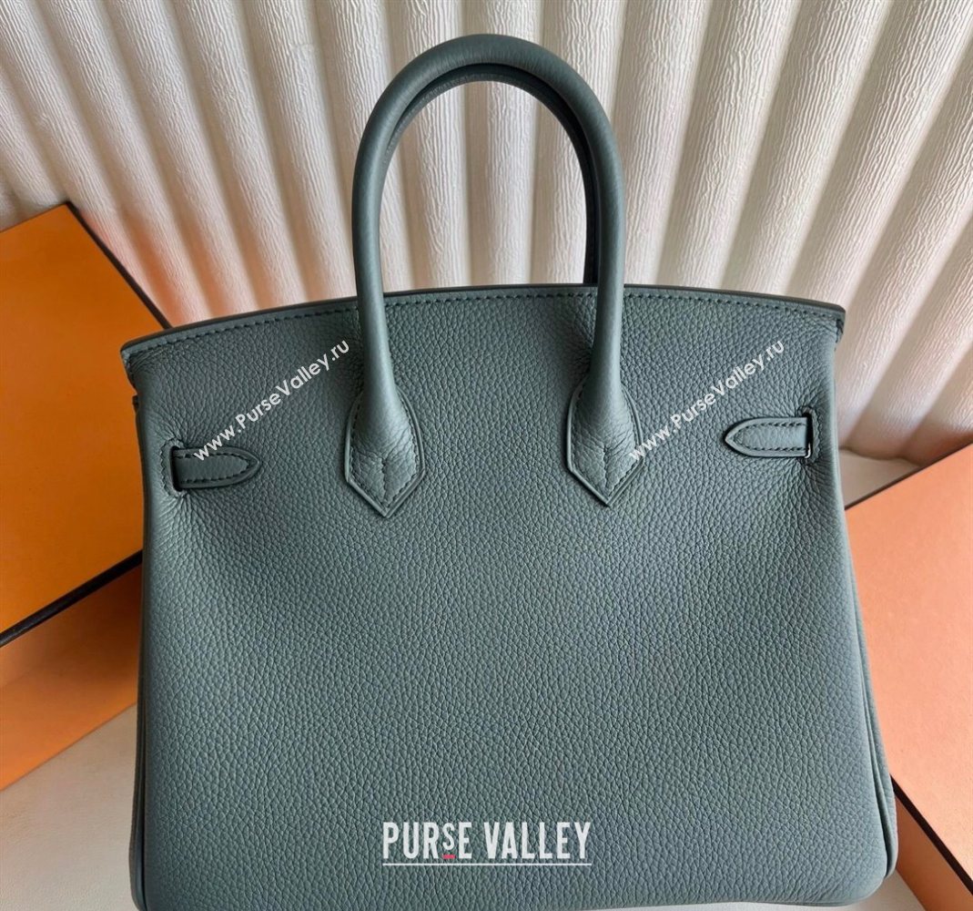Hermes Birkin 25 Bag in Togo Calfskin Leather Almond Green 2025 (Full Handmade) (XY-251125059)