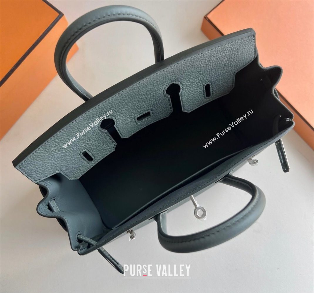 Hermes Birkin 25 Bag in Togo Calfskin Leather Almond Green 2025 (Full Handmade) (XY-251125059)