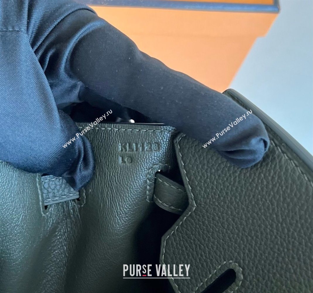 Hermes Birkin 25 Bag in Togo Calfskin Leather Dusty Green 2025 (Full Handmade) (XY-251125063)