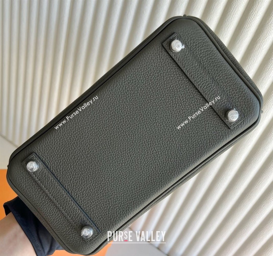 Hermes Birkin 25 Bag in Togo Calfskin Leather Dusty Green 2025 (Full Handmade) (XY-251125063)