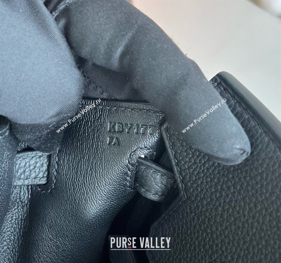 Hermes Birkin 25 Bag in Togo Calfskin Leather Black/Silver 2025 (Full Handmade) (XY-251125065)