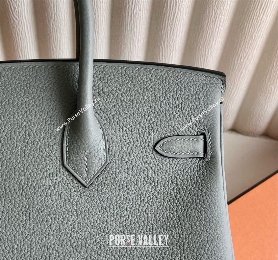 Hermes Birkin 25 Bag in Togo Calfskin Leather Sea Mew Grey 2025 (Full Handmade) (XY-251125066)