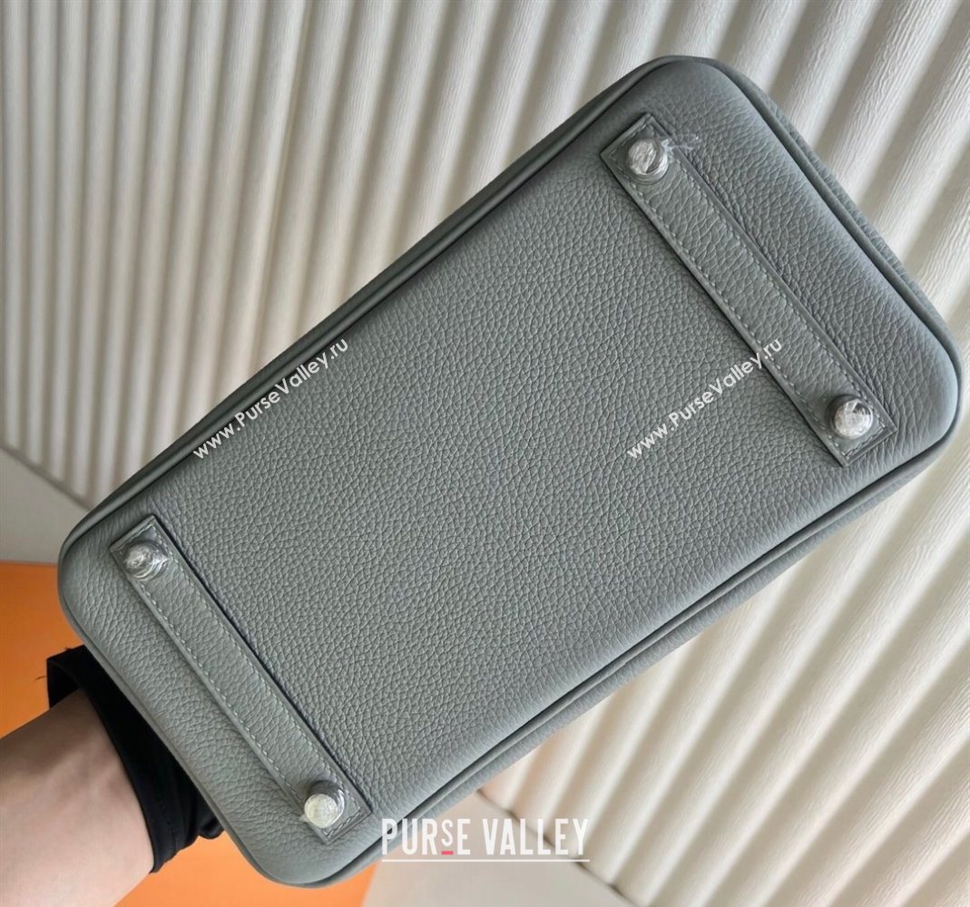 Hermes Birkin 25 Bag in Togo Calfskin Leather Sea Mew Grey 2025 (Full Handmade) (XY-251125066)