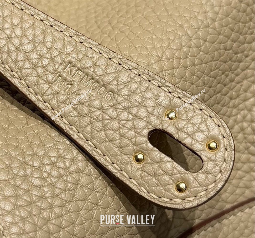 Hermes Lindy Bag 26cm in Clemence Leather Coat Beige 2025 (Half Handmade) (FLB-251125036)