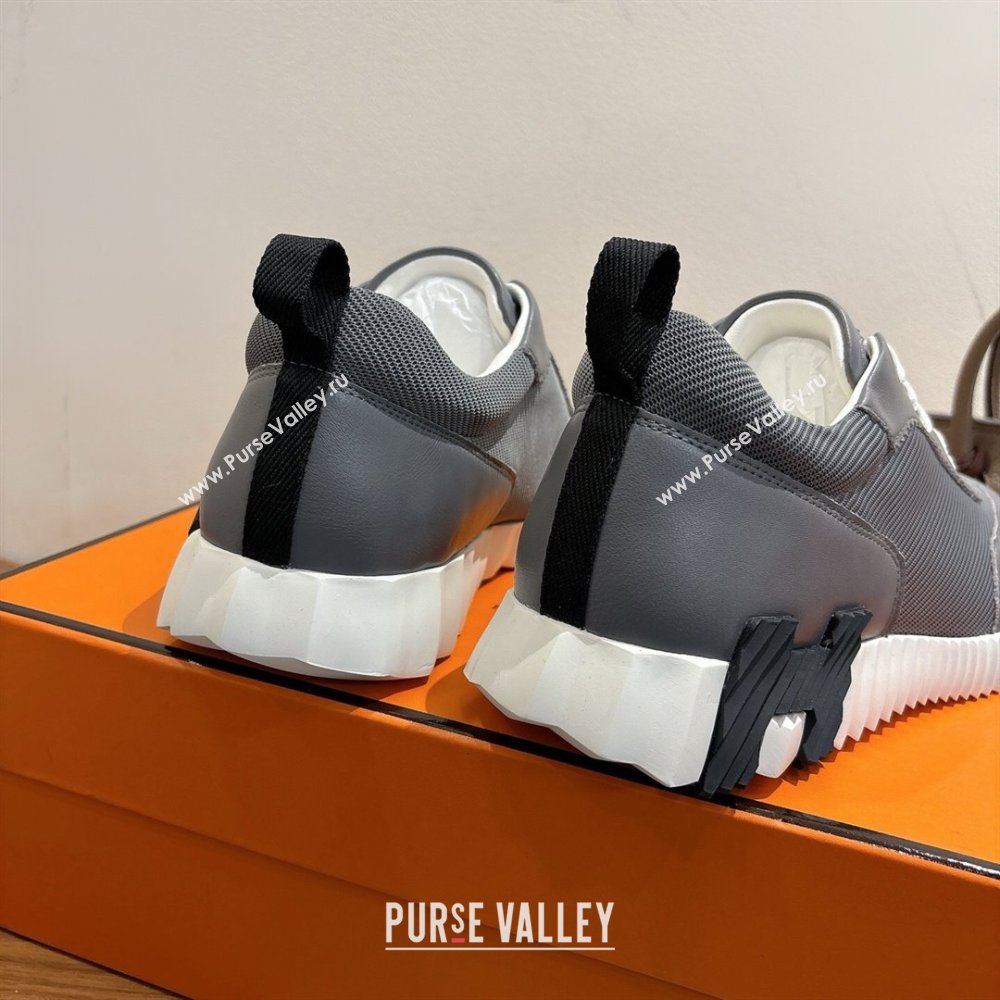 Hermes Bouncing Sneakers in Fabric and Leather Grey2 2025 1222 (MD-251222034)
