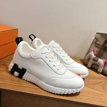 Hermes Bouncing Sneakers in Fabric and Leather White2 2025 1222 (MD-251222035)