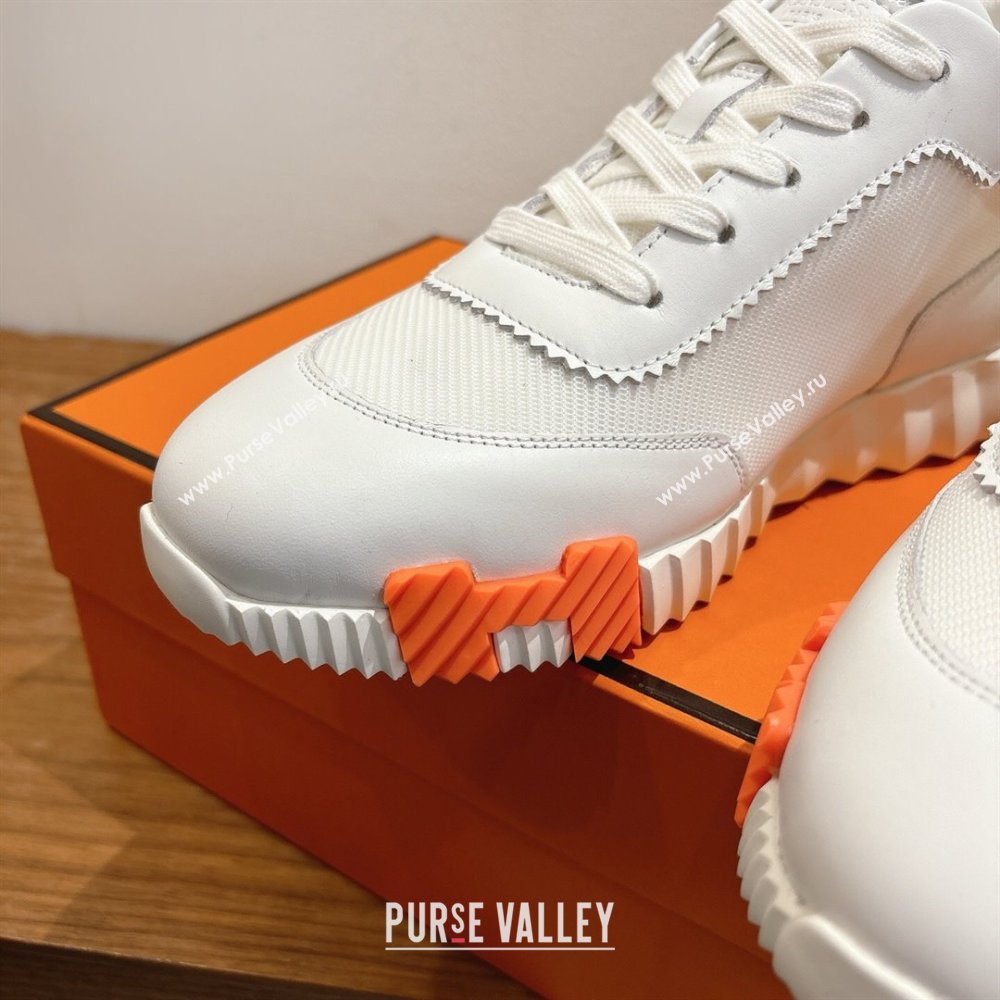 Hermes Bouncing Sneakers in Fabric and Leather White2 2025 1222 (MD-251222035)