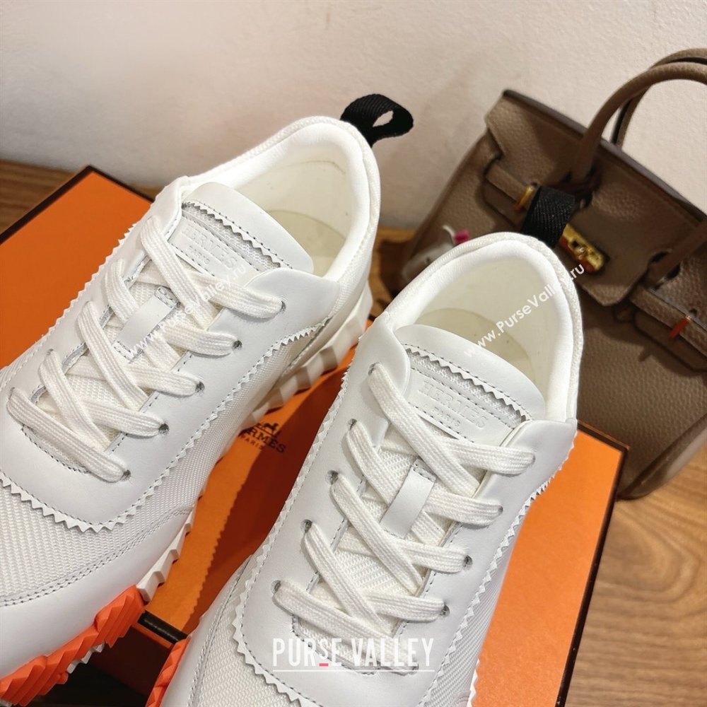 Hermes Bouncing Sneakers in Fabric and Leather White2 2025 1222 (MD-251222035)