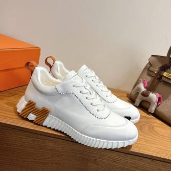 Hermes Bouncing Sneakers in Calfskin Leather White 2025 1221 (MD-251222050)