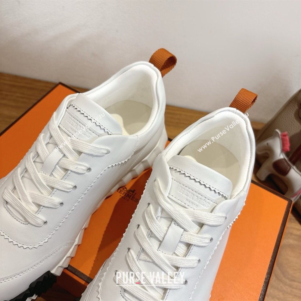 Hermes Bouncing Sneakers in Calfskin Leather White 2025 1221 (MD-251222050)