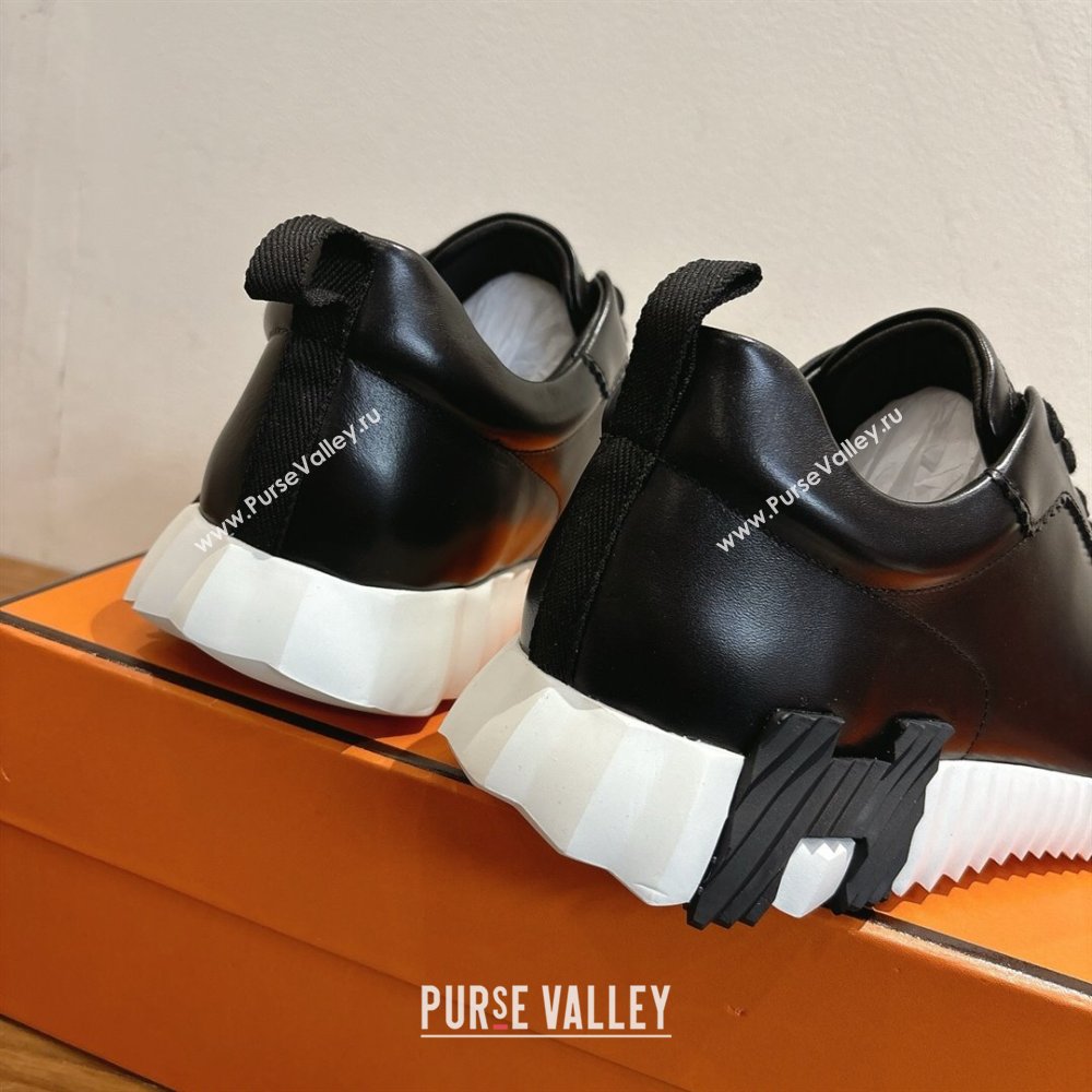 Hermes Bouncing Sneakers in Calfskin Leather Black 2025 1221 (MD-251222051)