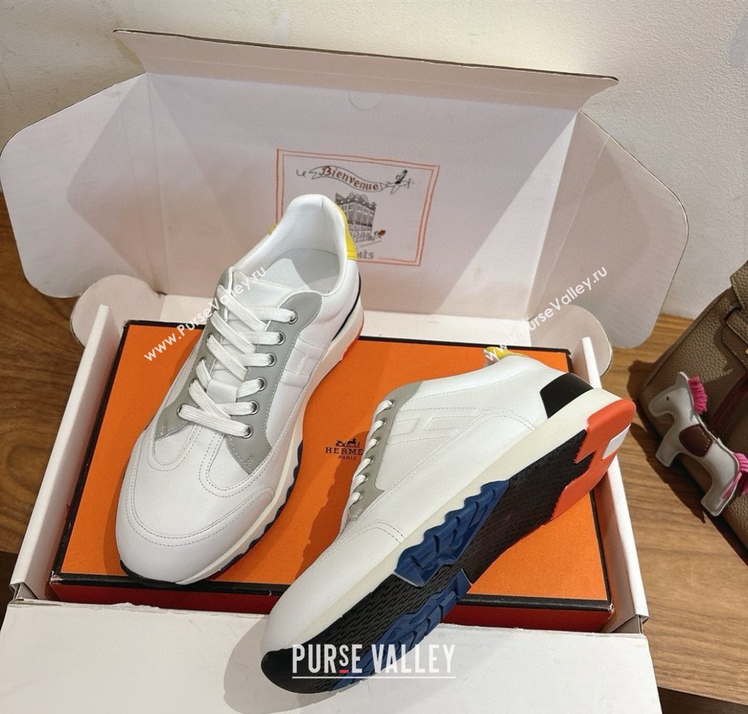 Hermes Trail Sneakers in Calfskin Leather White2 2025 1222 (MD-251222016)