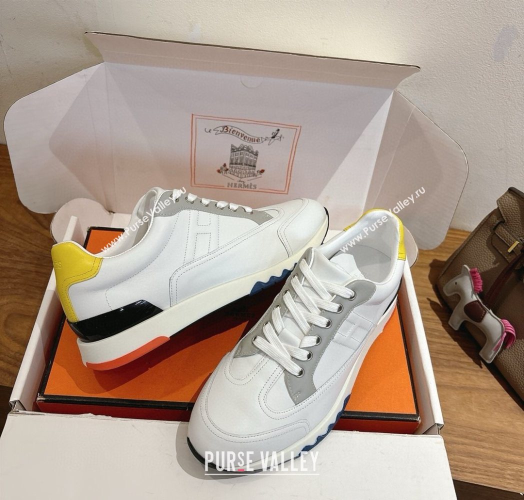 Hermes Trail Sneakers in Calfskin Leather White2 2025 1222 (MD-251222016)