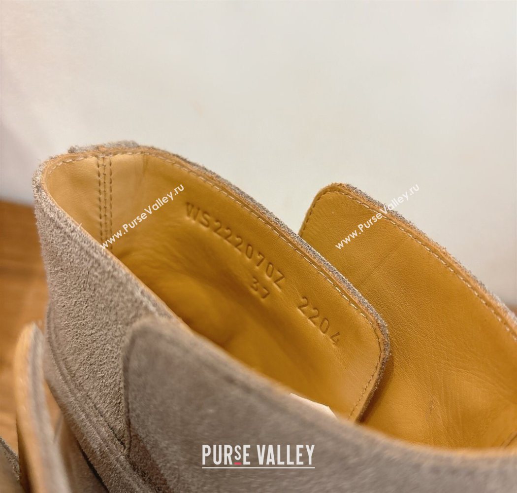 Hermes Jeff Ankle Boots in Calfskin Leather Grey 2025 H252939 (XC-251220039)