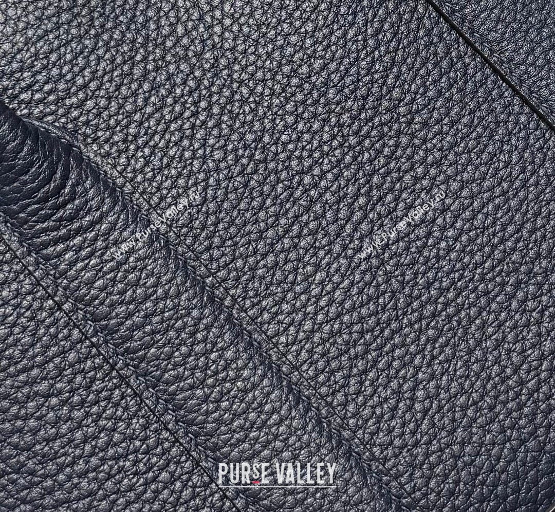 Hermes Garden Party Bag 30cm in Grained Leather Dark Blue 2026 (Half Handmade) (FL-260131001)