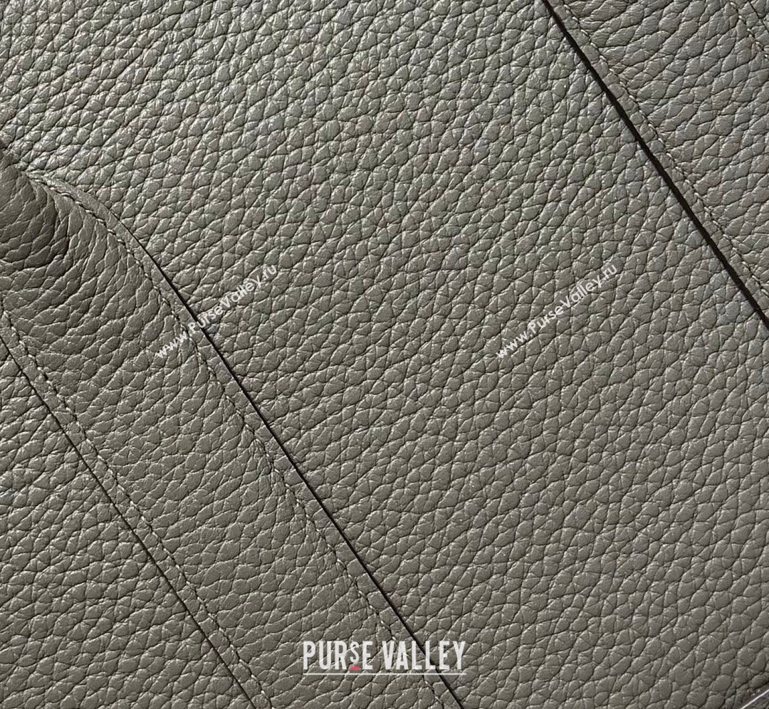 Hermes Garden Party Bag 30cm in Grained Leather Cloud Grey 2026 (Half Handmade) (FL-260131003)