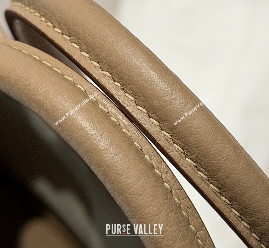 Hermes Garden Party Bag 30cm in Grained Leather Coat Beige 2026 (Half Handmade) (FL-260131005)