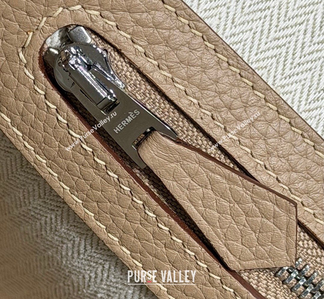 Hermes Garden Party Bag 30cm in Grained Leather Coat Beige 2026 (Half Handmade) (FL-260131005)