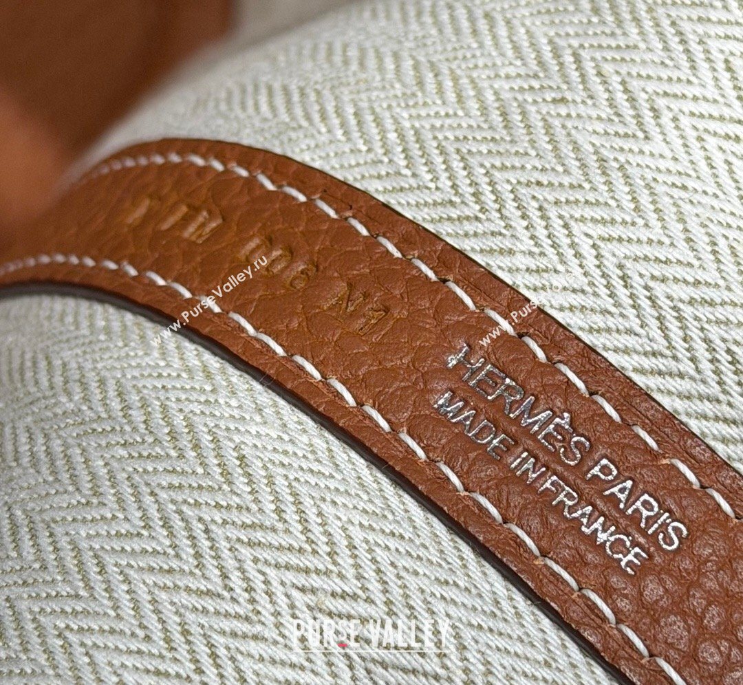 Hermes Garden Party Bag 30cm in Grained Leather Golden Brown 2026 (Half Handmade) (FL-260131006)