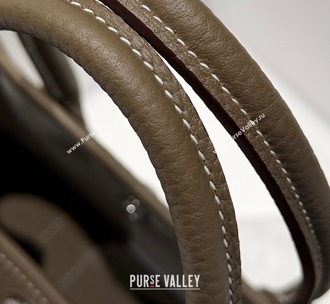 Hermes Garden Party Bag 30cm in Grained Leather Elephant Grey 2026 (Half Handmade) (FL-260131007)