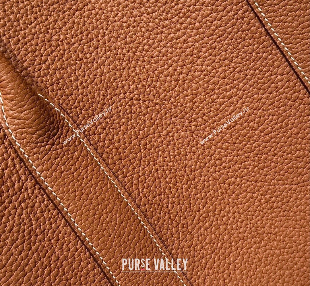 Hermes Garden Party Bag 36cm in Grained Leather Golden Brown 2026 (Half Handmade) (FL-260131009)