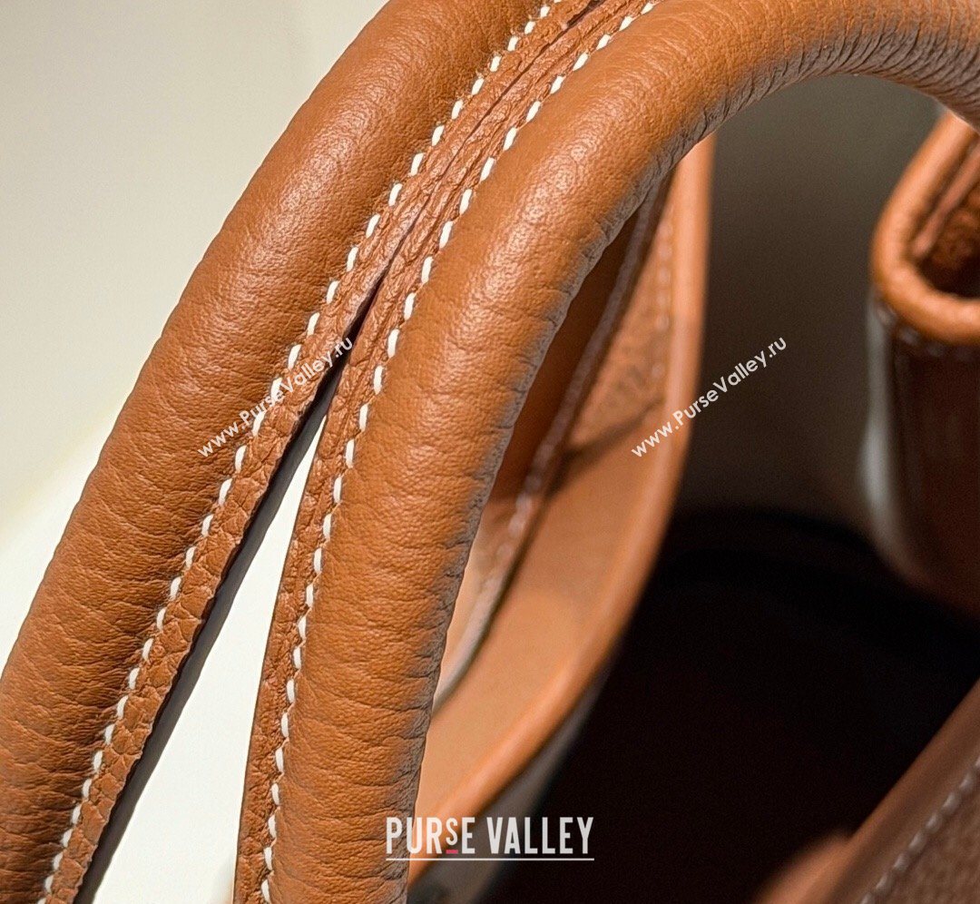 Hermes Garden Party Bag 36cm in Grained Leather Golden Brown 2026 (Half Handmade) (FL-260131009)