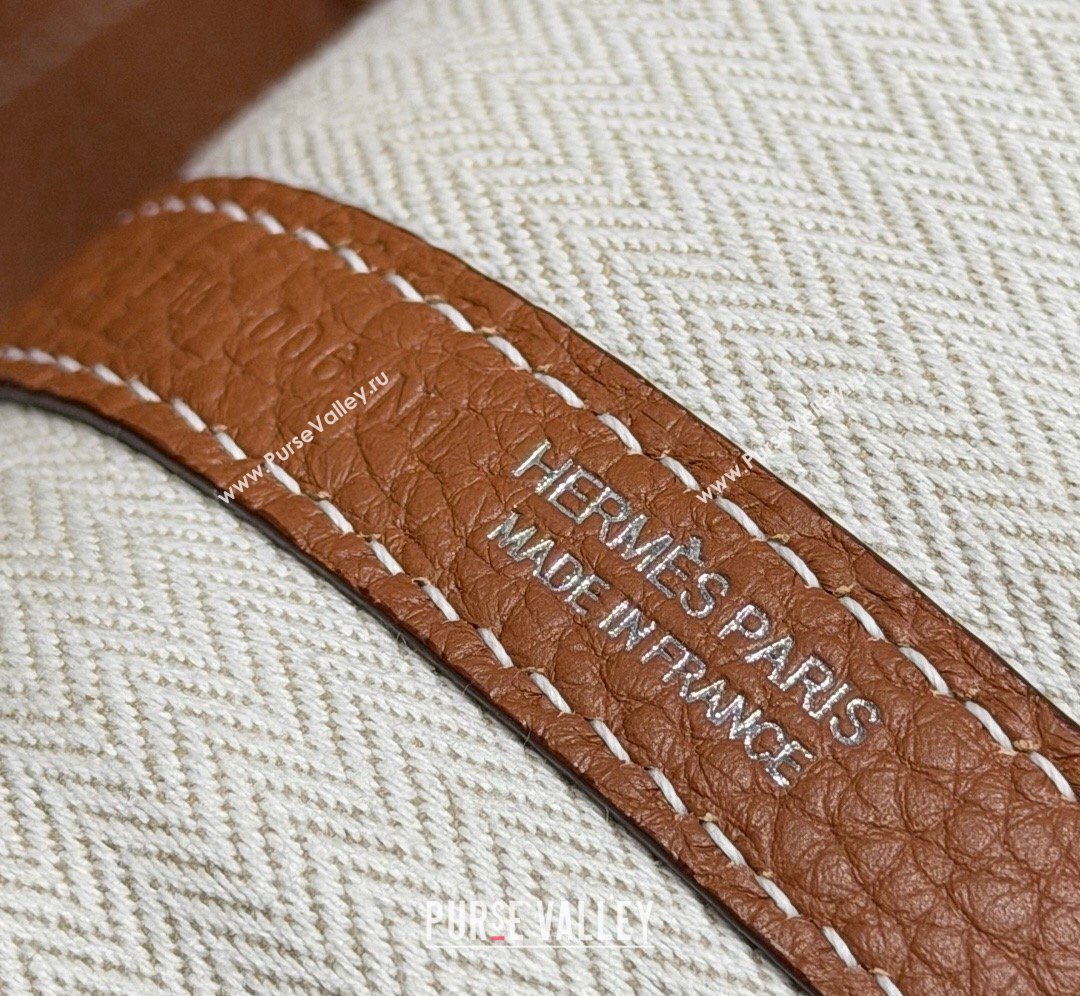 Hermes Garden Party Bag 36cm in Grained Leather Golden Brown 2026 (Half Handmade) (FL-260131009)