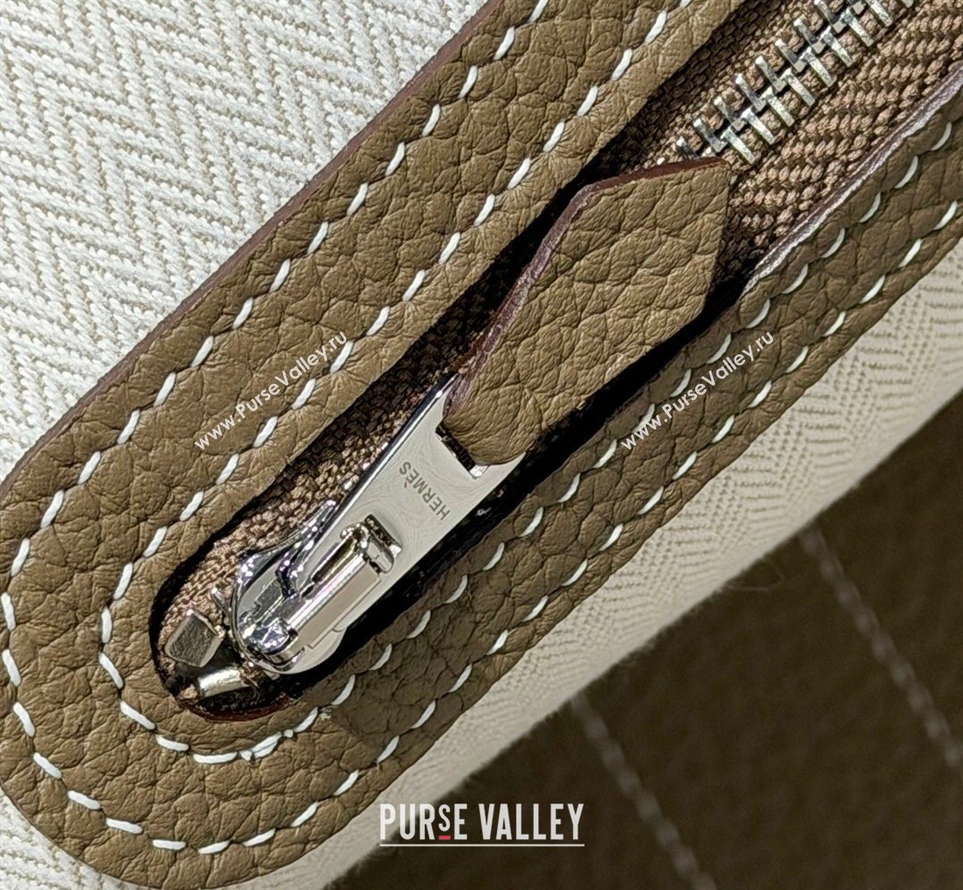 Hermes Garden Party Bag 36cm in Grained Leather Elephant Grey 2026 (Half Handmade) (FL-260131010)