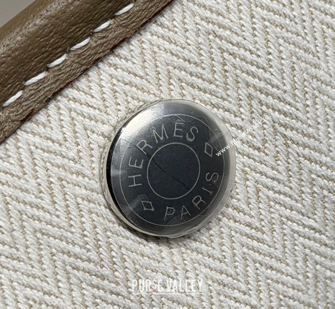 Hermes Garden Party Bag 36cm in Grained Leather Elephant Grey 2026 (Half Handmade) (FL-260131010)