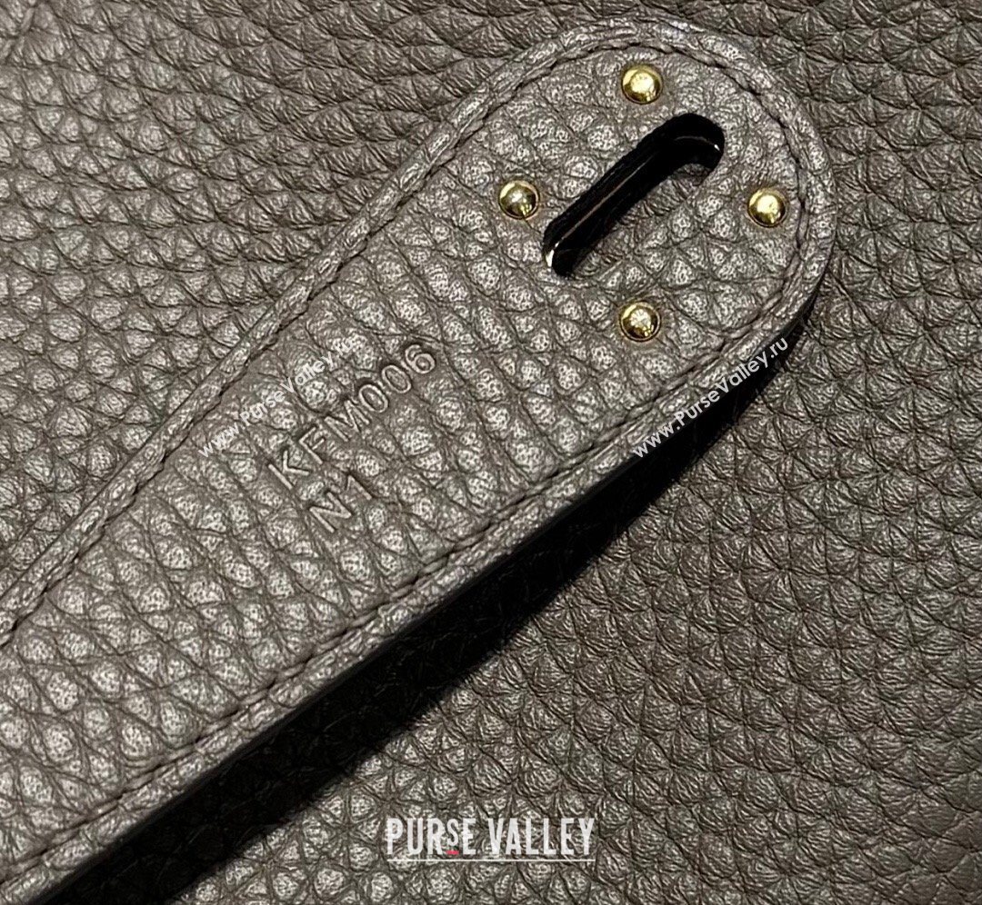 Hermes Lindy Bag 26cm in Clemence Leather Tin Grey 2026 ( Half Handmade) (FL-260131012)