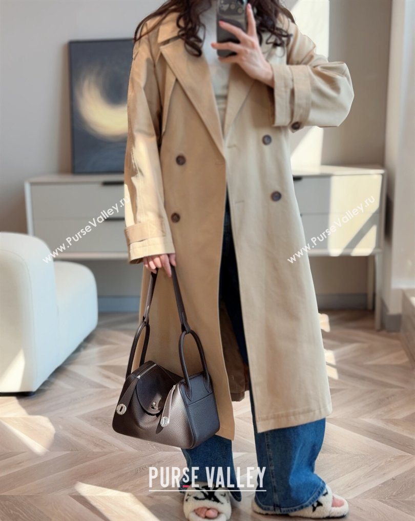 Hermes Lindy Bag 26cm in Clemence Leather Ebony 2026 ( Half Handmade) (FL-260131014)