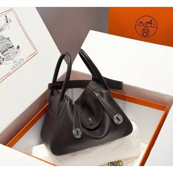 Hermes Lindy Bag 26cm in Clemence Leather Ebony 2026 ( Half Handmade) (FL-260131014)