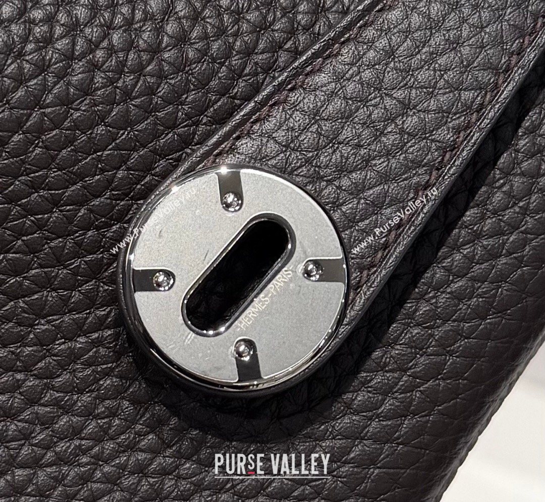 Hermes Lindy Bag 26cm in Clemence Leather Ebony 2026 ( Half Handmade) (FL-260131014)