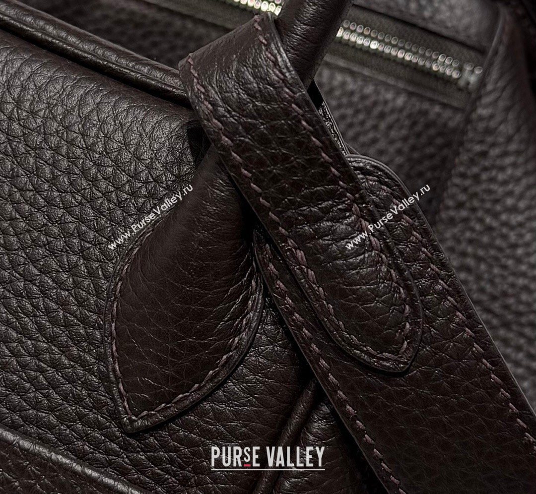 Hermes Lindy Bag 26cm in Clemence Leather Ebony 2026 ( Half Handmade) (FL-260131014)