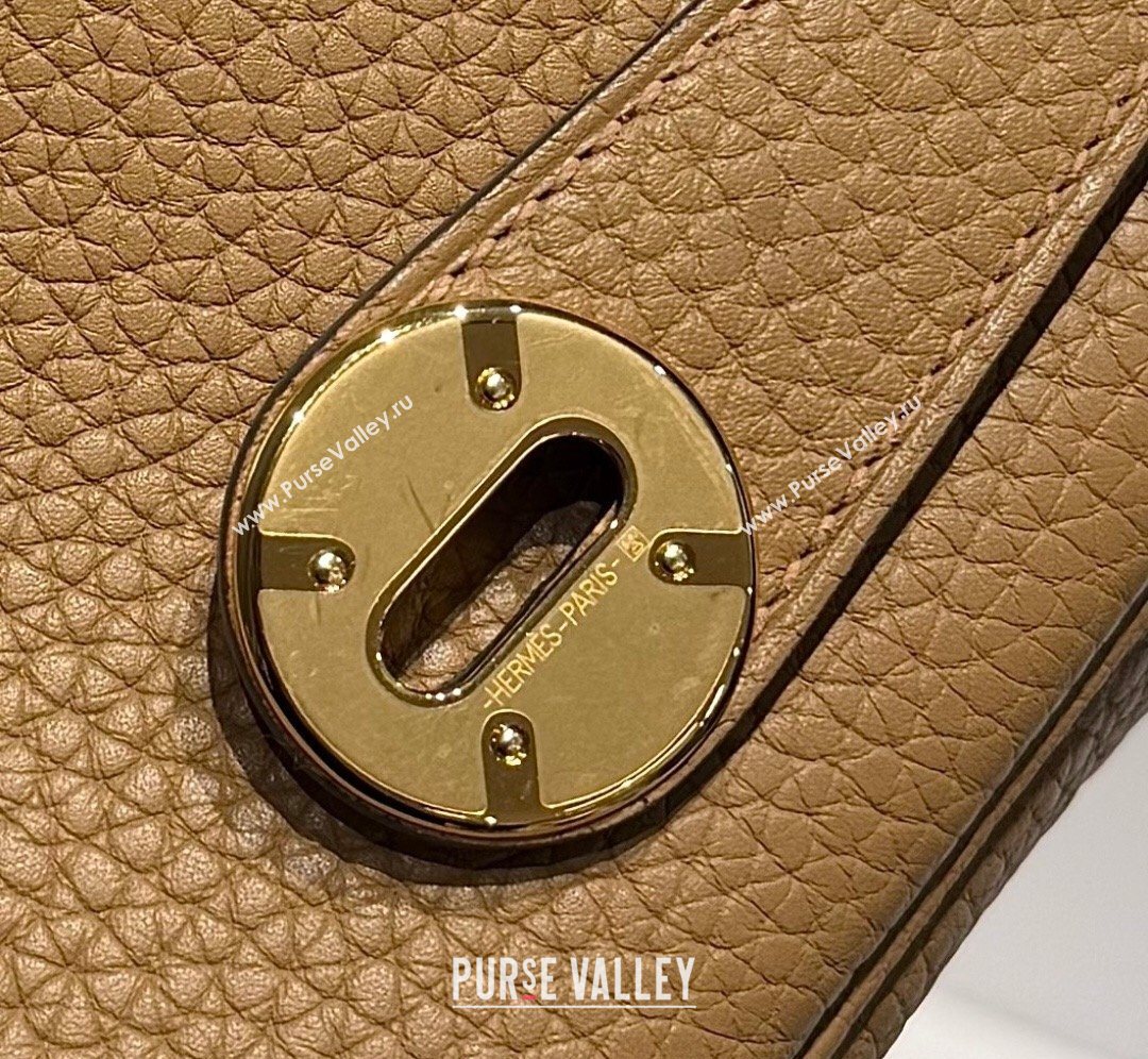 Hermes Lindy Bag 26cm in Clemence Leather Biscuits Beige 2026 ( Half Handmade) (FL-260131015)