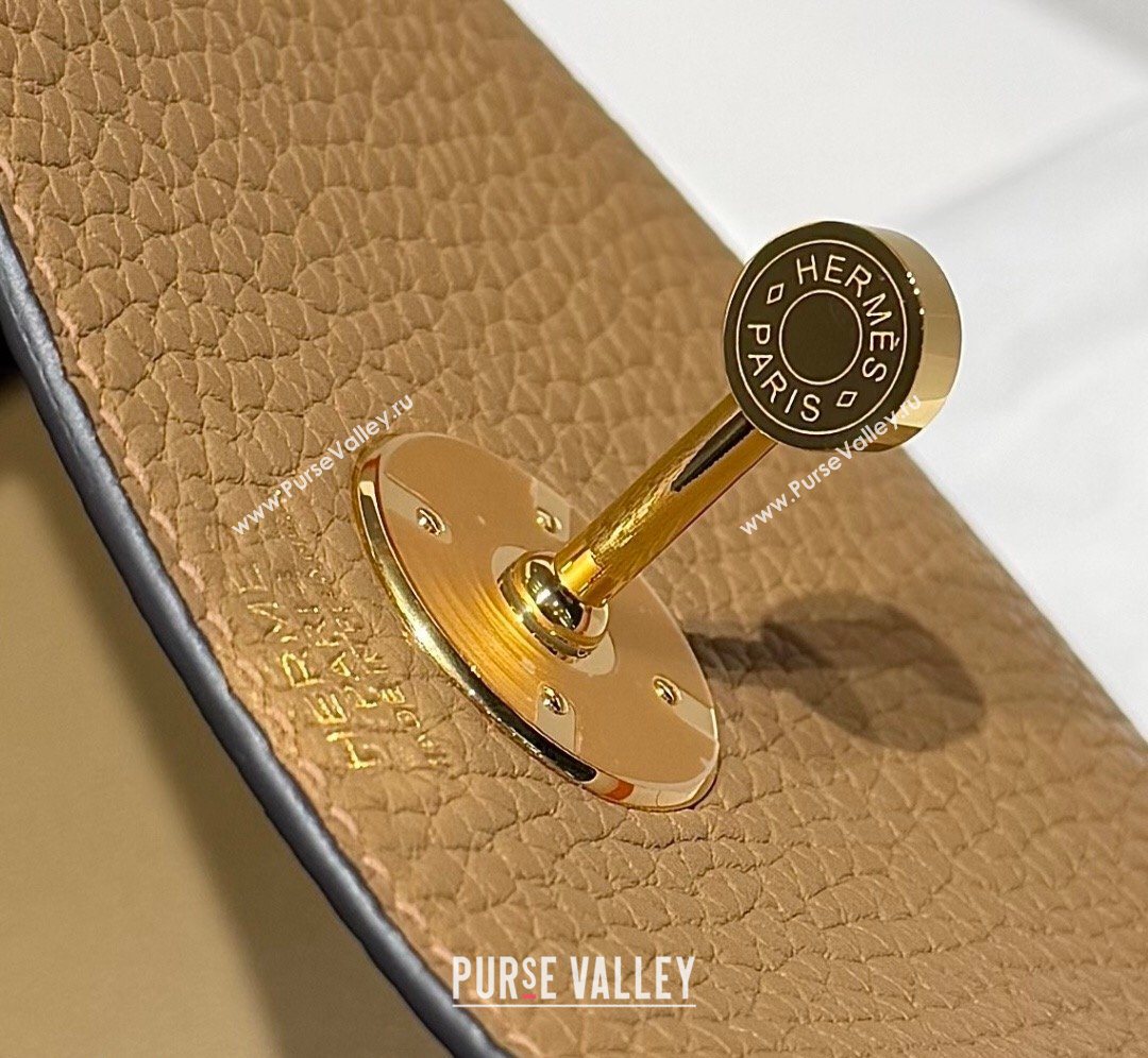Hermes Lindy Bag 26cm in Clemence Leather Biscuits Beige 2026 ( Half Handmade) (FL-260131015)