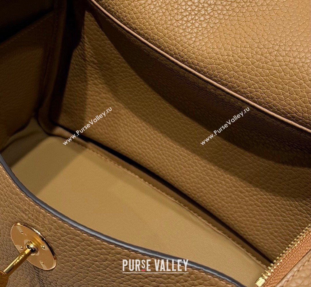Hermes Lindy Bag 26cm in Clemence Leather Biscuits Beige 2026 ( Half Handmade) (FL-260131015)