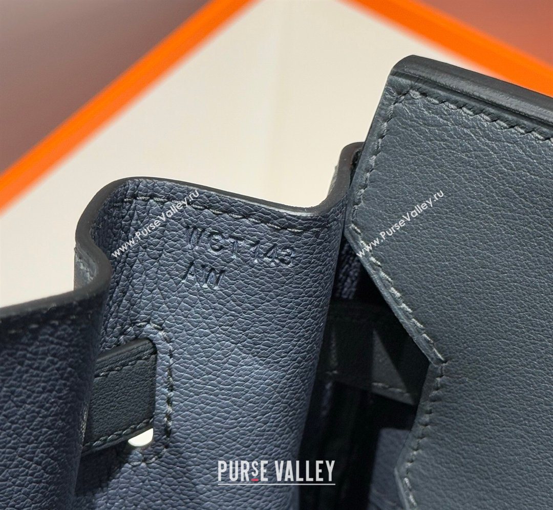 Hermes Birkin 35cm Bag in Canvas and Swift Calfskin Leather Slate Grey/Silver 2026 (FL-260131016)