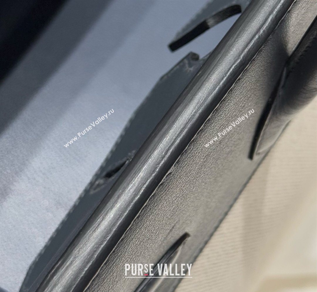 Hermes Birkin 35cm Bag in Canvas and Swift Calfskin Leather Slate Grey/Silver 2026 (FL-260131016)