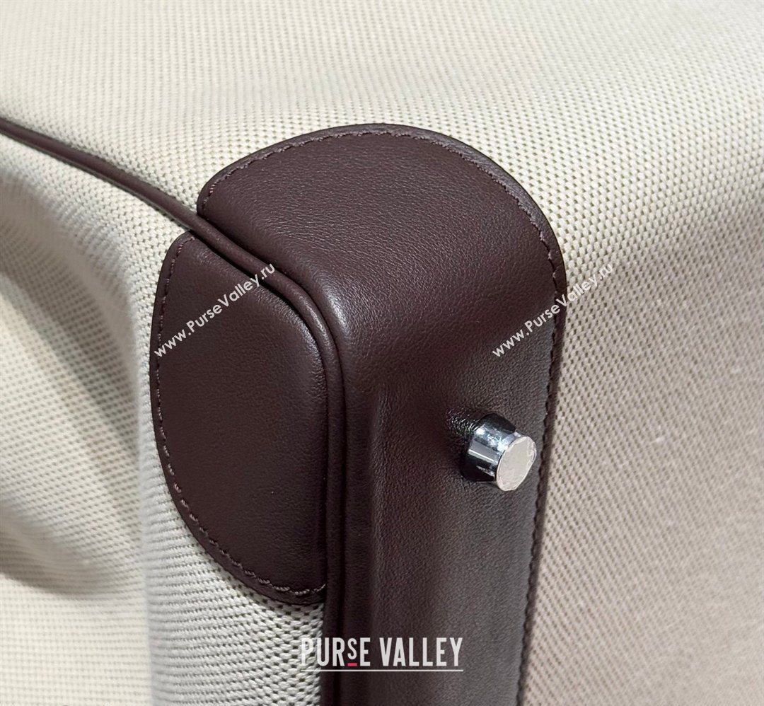 Hermes Birkin 35cm Bag in Canvas and Swift Calfskin Leather Ebony 2026 (FL-260131019)