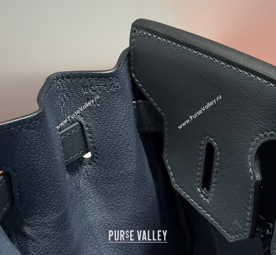 Hermes Birkin 30cm Bag in Canvas and Swift Calfskin Leather Slate Grey/Silver 2026 (FL-260131024)