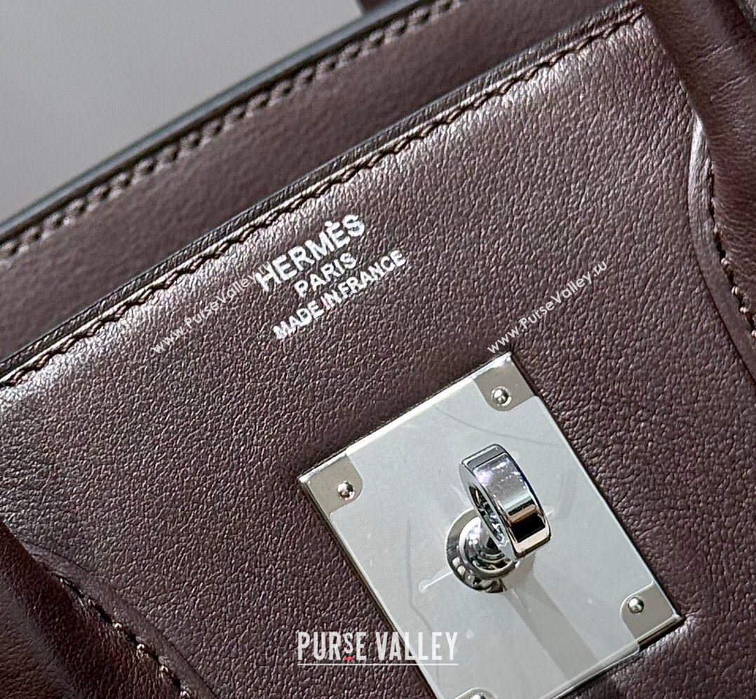 Hermes Birkin 30cm Bag in Canvas and Swift Calfskin Leather Ebony 2026 (FL-260131027)